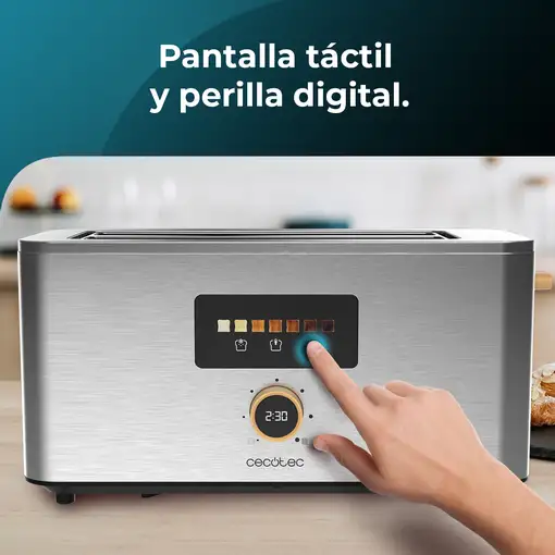 Cecotec Tostador vertical Touch&Toast Extra Double