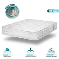 Cecotec -Viscoelástico-Multicapa-Flow Hêritage Jane 160x200-Altura 30cm, Suave Cecotec -Viscoelástico-Multicapa-Flow Hêritage Jane 160x200-Altura 30cm, Suave