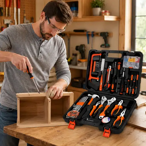 Kit de Herramientas Karawan con Maletín para Reparación, Hogar y Bricolaje
