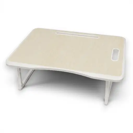 Mesa Plegable para Cama Karawan 60x40x27 cm, Portátil, Multiuso para Ordenador, Ta