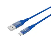 Celly USBLIGHTCOLORBL cable de conector Lightning 1 m Azul