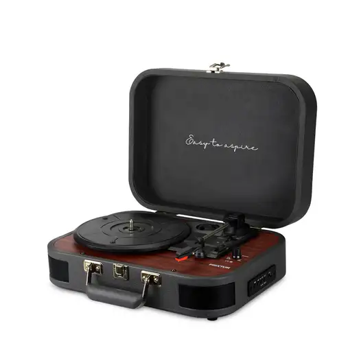 Tocadiscos Bluetooth VC600 PRIXTON Reproductor y Convertidor de Vinilos - Gris