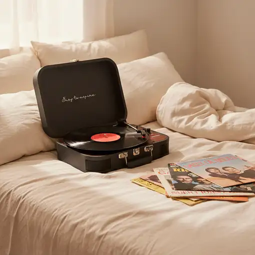 Tocadiscos Bluetooth VC600 PRIXTON Reproductor y Convertidor de Vinilos - Gris