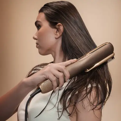 Cecotec AirLisse 2in1 ForceDry Plancha de pelo Airflow Champán