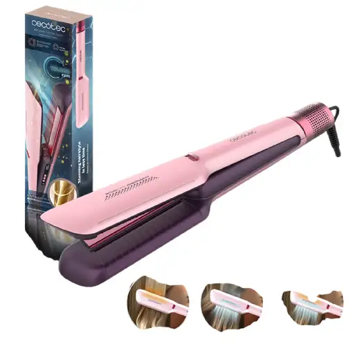 Cecotec Air Lisse Cotton Candy Plancha de pelo Airflow Rosa 1600 W