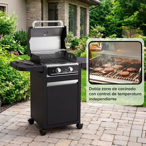 Barbacoa Eléctrica 3000W Doble Zona Interior y Exterior Fagor Force Grill FGE14291