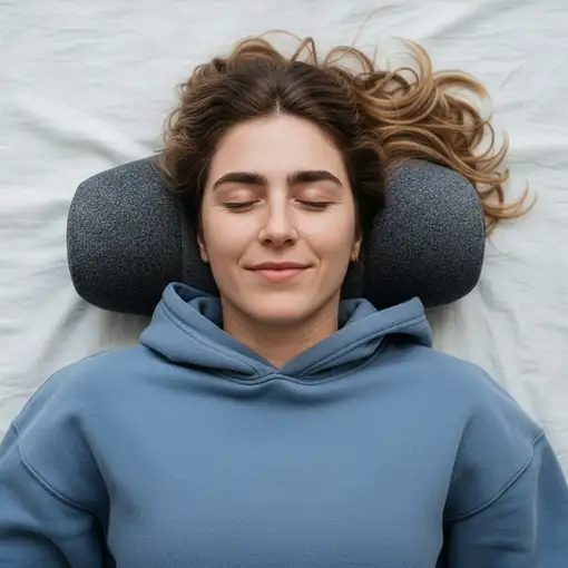 Almohada cervical BODYLIFE con calor y masaje para aliviar tensiones.