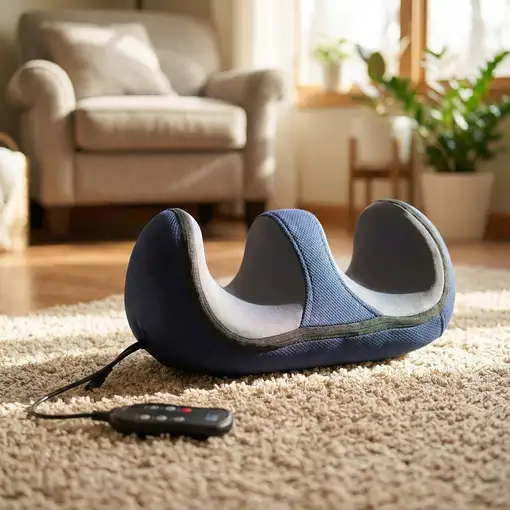 Cojín Shiatsu BODYLIFE con calor y masaje 3D para piernas y pies.