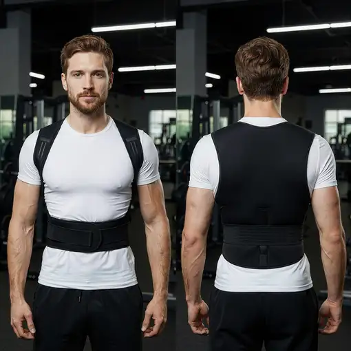 Chaleco lumbar BODYLIFE autocalentable para mejorar la postura y aliviar.