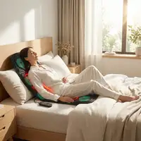 Asiento de masaje BODYLIFE con calor para espalda, lumbares y muslos.