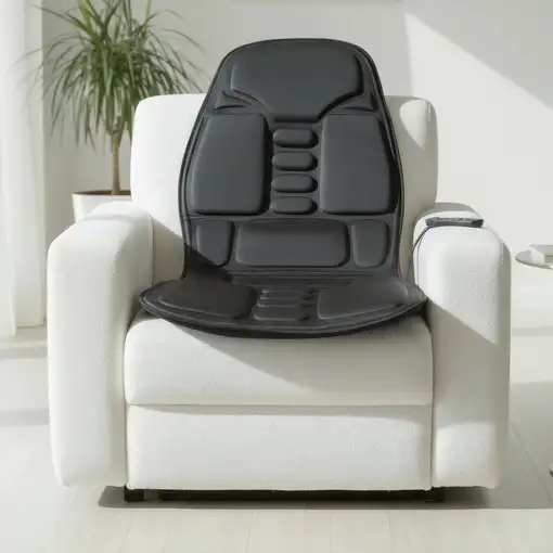 Asiento de masaje BODYLIFE con calor para espalda, lumbares y muslos.