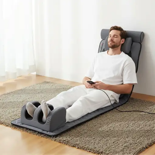 Colchón de masaje BODYLIFE con calor para relajar y aliviar tensiones.