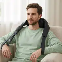 Masajeador Shiatsu BODYLIFE con calor bidireccional para cuello y espalda.