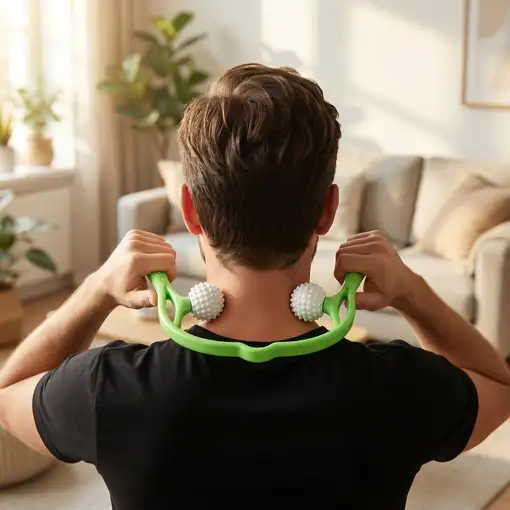 Pack Masaje Manual BODYLIFE con masajeador cervical y rodillo 360°.