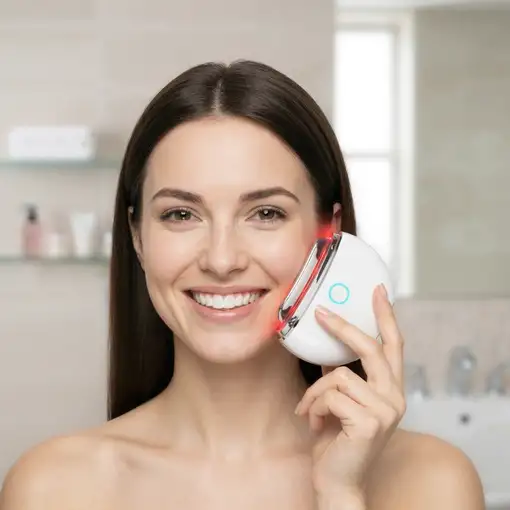Masajeador Gua Sha BODYLIFE con calor y luz roja para reafirmar la piel.