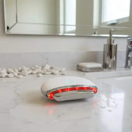 Masajeador Gua Sha BODYLIFE con calor y luz roja para reafirmar la piel.