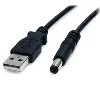 StarTech.com Cable Adaptador 2m USB A Macho a Conector Coaxial Barrel Alimentación StarTech.com Cable Adaptador 2m USB A Macho a Conector Coaxial Barrel Alimentación