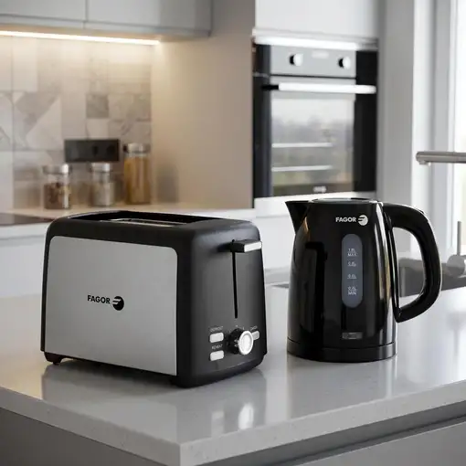 Pack Tostador 2 Ranuras con Hervidor Eléctrico 1,7L Apagado Automático Fagor