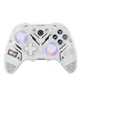 Krom NXKROMKRYSTAL mando y volante Transparente, Blanco Bluetooth/USB Gamepad Anal Krom NXKROMKRYSTAL mando y volante Transparente, Blanco Bluetooth/USB Gamepad Anal