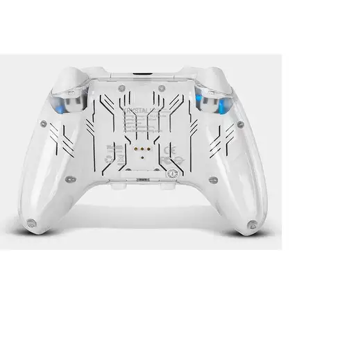 Krom NXKROMKRYSTAL mando y volante Transparente, Blanco Bluetooth/USB Gamepad Anal