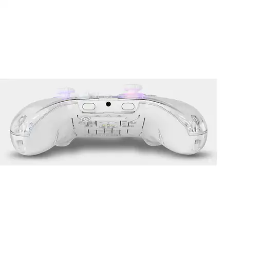 Krom NXKROMKRYSTAL mando y volante Transparente, Blanco Bluetooth/USB Gamepad Anal
