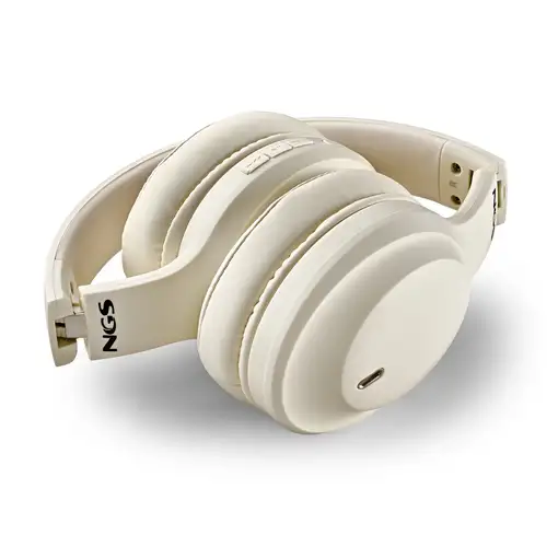 NGS ARTICA GLACIER BLACK: Auricular inalámbrico Bluetooth. Autonomía 75h. Plegable