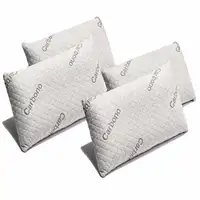 Pack 4 Almohadas Carbono 135cm Firmeza Media Desenfundable Efecto anti-stress Pack 4 Almohadas Carbono 135cm Firmeza Media Desenfundable Efecto anti-stress
