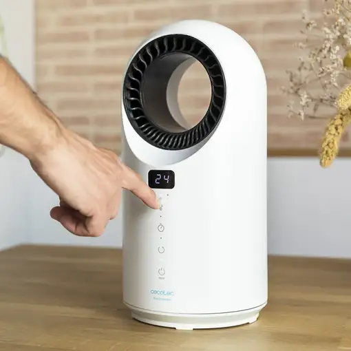 Cecotec Readywarm 8200 Bladeless Interior Negro, Blanco 1500 W Ventilador eléctric