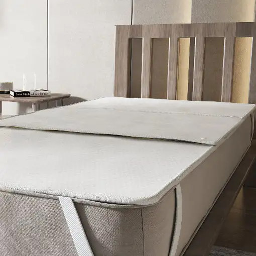 The White Stone Cubrecolchón 100x190 Impermeable con Almohadilla Absorbente Removi The White Stone Cubrecolchón 100x190 Impermeable con Almohadilla Absorbente Removi