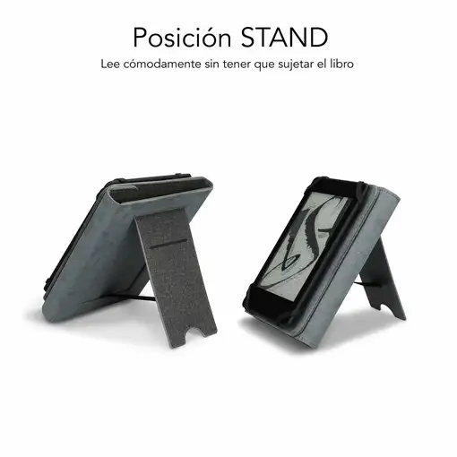 Funda Libro Electrónico Clever Ebook Stand Case 6\ Gris