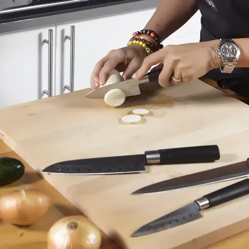 Cecotec Set de cuchillos multiusos Santoku