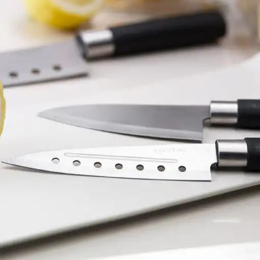 Cecotec Set de cuchillos multiusos Santoku