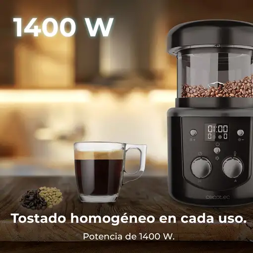 Título Cecotec Tostadora de Café en Grano Eléctrica Roaster Booster. 1400W