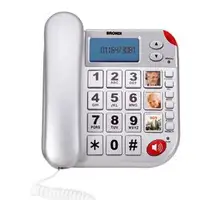 Brondi Super Bravo Plus Teléfono analógico Identificador de llamadas Blanco Brondi Super Bravo Plus Teléfono analógico Identificador de llamadas Blanco