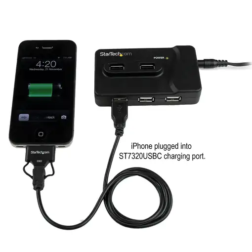 StarTech.com Adaptador Concentrador Hub Ladrón USB 6 Puertos - 2x USB 3.0 -4x USB
