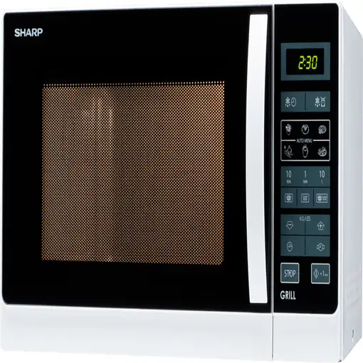 Sharp Home Appliances R-742WW microondas Negro, Blanco Microondas con grill Sharp Home Appliances R-742WW microondas Negro, Blanco Microondas con grill