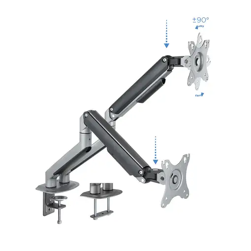 TooQ DB4132TNR-G soporte para monitor 81,3 cm (32'') Escritorio Negro