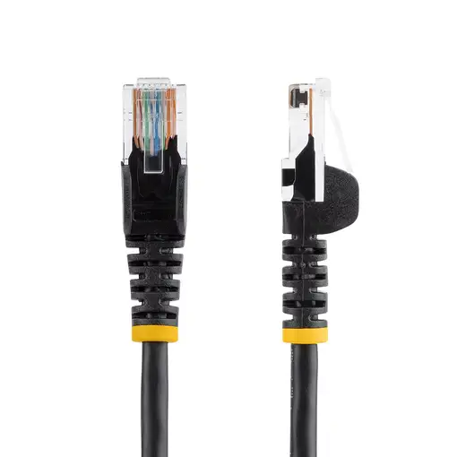 StarTech.com Cable de 5m de red Ethernet Cat5e RJ45 sin traba snagless - Negro