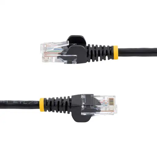 StarTech.com Cable de 5m de red Ethernet Cat5e RJ45 sin traba snagless - Negro