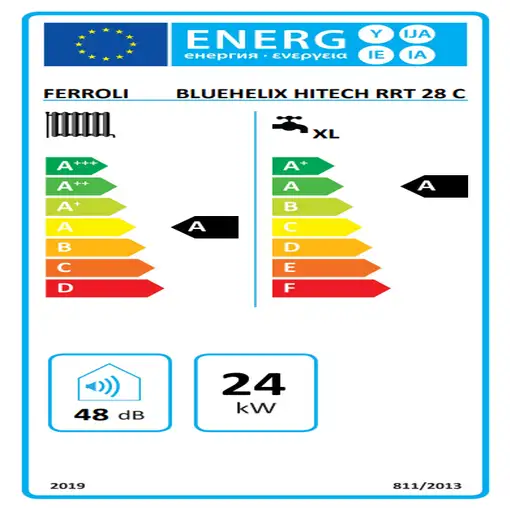 Caldera de gas Ferroli Bluehelix Hitech RRT 28C