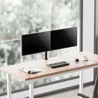 AISENS Soporte de mesa eco giratorio e inclinable para monitor/TV 10kg (3 Pivotes,
