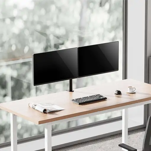 AISENS Soporte de mesa eco giratorio e inclinable para monitor/TV 10kg (3 Pivotes,