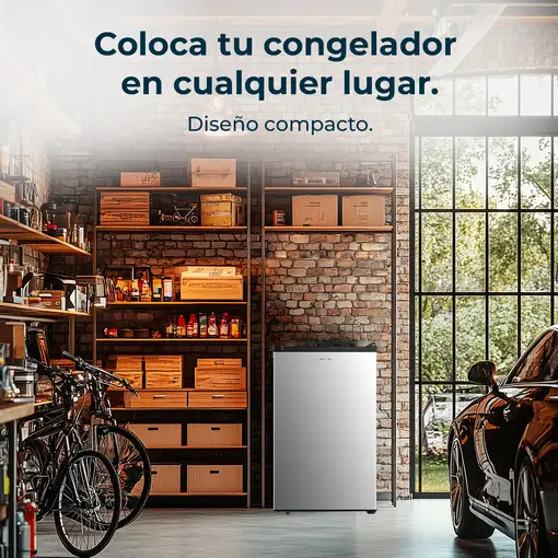 Cecotec Congeladores verticales Congelador Bolero CoolMarket TF 87 Inox