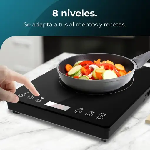 Cecotec Placa de inducción portátil Full Magma Slim