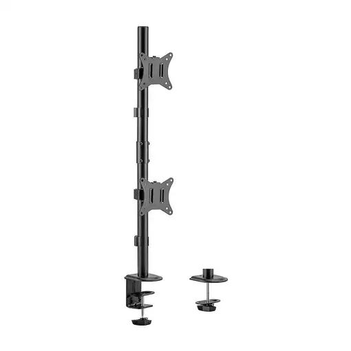 AISENS Soporte de mesa eco giratorio e inclinable para 2 Monitor/TV 9kg de 17-32,