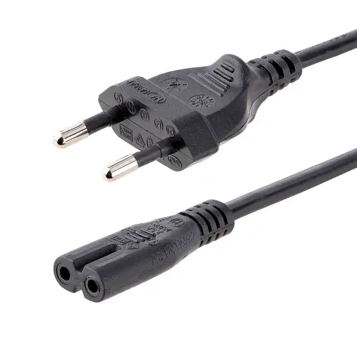 StarTech.com Cable de 1m de Alimentación para Portátiles, Enchufe UE a C7, 2,5A 25