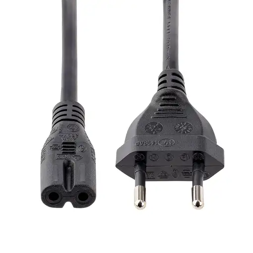 StarTech.com Cable de 1m de Alimentación para Portátiles, Enchufe UE a C7, 2,5A 25