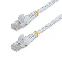 StarTech.com Cable de Red de 0,5m Blanco Cat5e Ethernet RJ45 sin Enganches StarTech.com Cable de Red de 0,5m Blanco Cat5e Ethernet RJ45 sin Enganches