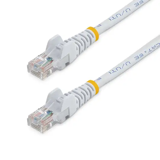 StarTech.com Cable de Red de 0,5m Blanco Cat5e Ethernet RJ45 sin Enganches StarTech.com Cable de Red de 0,5m Blanco Cat5e Ethernet RJ45 sin Enganches