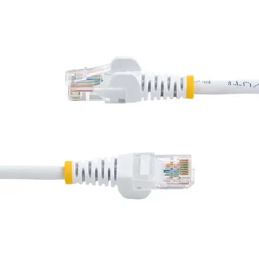 StarTech.com Cable de Red de 0,5m Blanco Cat5e Ethernet RJ45 sin Enganches